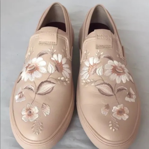 New Mark Mason Razor Cup Day C Pink Women Sneaker Embroidered 9 - Picture 5 of 12